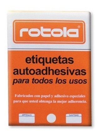 Etiqueta Manual Rotola 540 Unidades 50 X 15 Mm 0