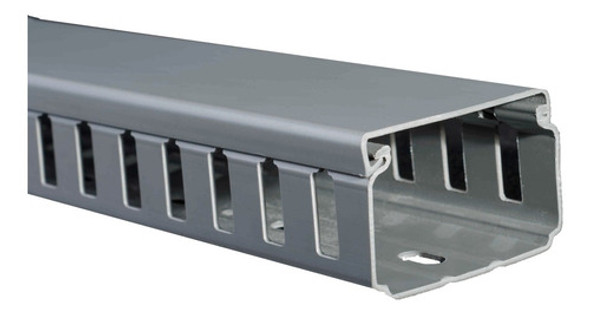 Tira De 2 Metros Cablecanal Ranurado 60x40 - Gris Schneider 0