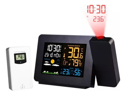 Estación Meteorológica Reloj Despertador Proyector Digital 1