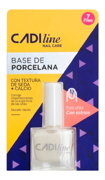 Esmalte Base De Porcelana Uñas Con Estrías  Cadiline Lfm 0