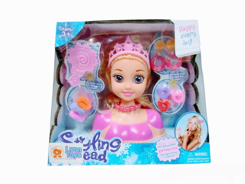 Set Peluquería Princesa Para Peinar Torso 0