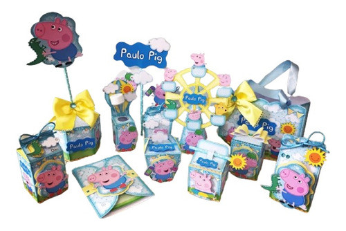 Arquivo De Corte Pepa George Pig Com O Nome Do Seu Filho 0