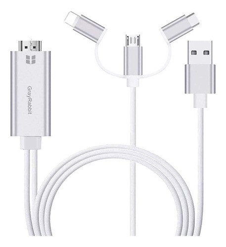 Teléfono Micro Del Usb Mhl Al Cable Del Adaptador De La Tv H 0