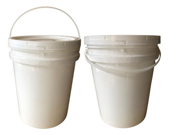 Balde Para Lavar Roupa 20l Com Tampa 2 Pçs 0