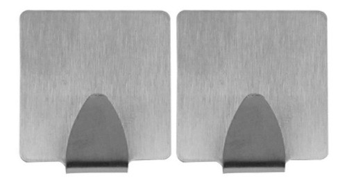 Suporte Gancho Em Inox Com Adesivo Pendurar Chaveiro Roupas 1