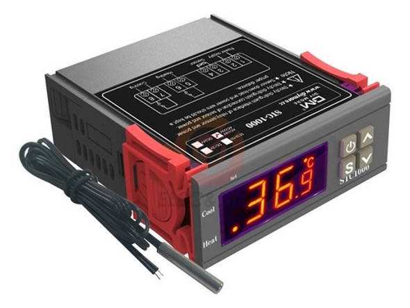 Controlador De Temperatura Digital Stc-1000 Frio/calor 220v 1
