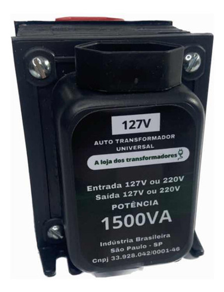 Auto Transformador 1500va 110/220 V 220/110 V Para Geladeira 0