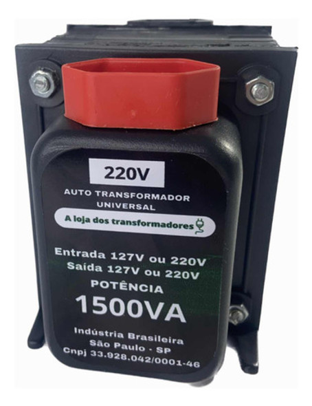 Auto Transformador 1500va 110/220 V 220/110 V Para Geladeira 1