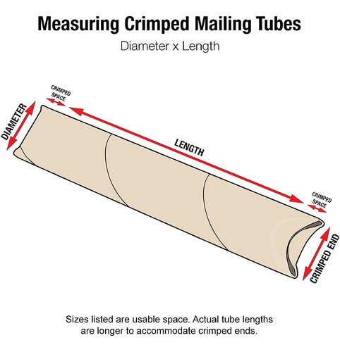 Aviditi Snap Seal Kraft Mailing Tubes, 4 X 12 Pulgadas, Paqu 1