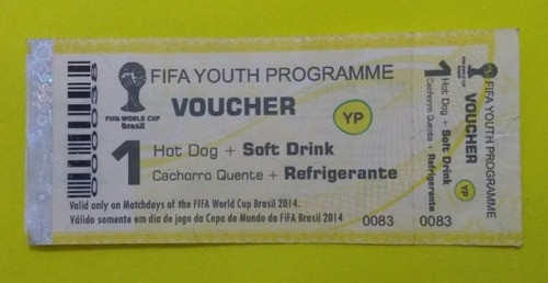 Ingresso Voucher Pra Lanche De Programa Da Fifa Pra Jovens 0