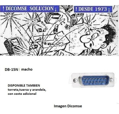 Ficha D-b15 Soldar A Cable  - Conector Db15 Macho *+ 0