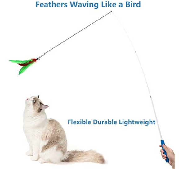 Juguetes Para Gatos, Varita Interactiva Para 1