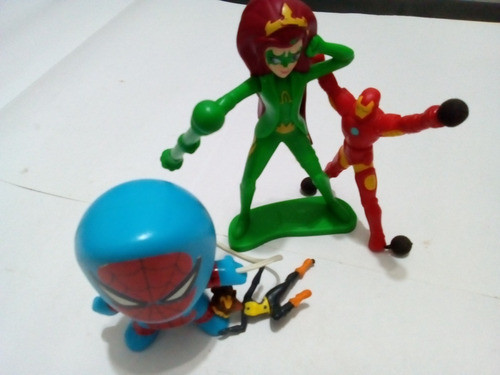 Muñequitos Iron Man Y Otros Superhéroes Lote X 4! 1