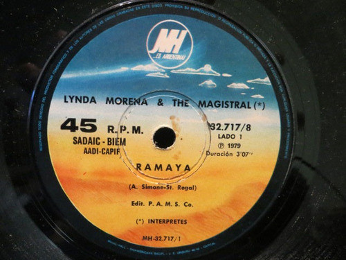 Lynda Morera & The Magistral Vinilo Simple 45 Rpm 1