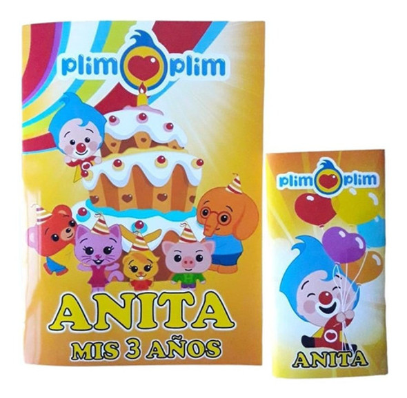 Souvenirs Plim Plim Libritos Y Colores X 35u 0
