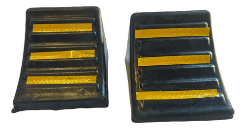 Cuña Traba Movimiento Rueda Goma Seguridad Auto .x Par C40 0