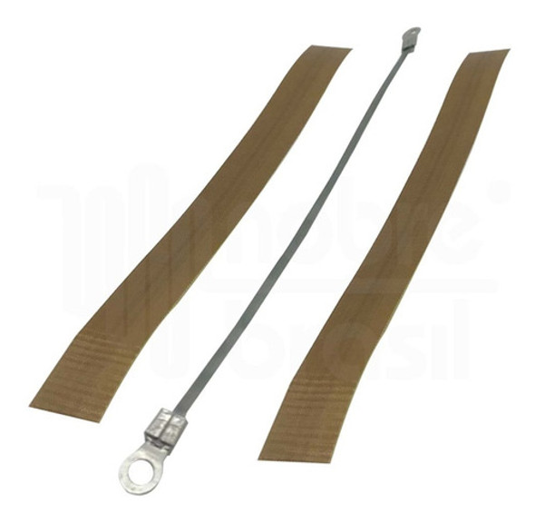 3 Kit Reparo Seladora Resistência Fita Niquel + Teflon 22cm 0