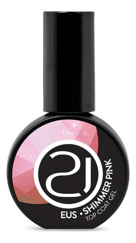Top Coat Nails 21 Eus Shimmer Pink 12ml 1