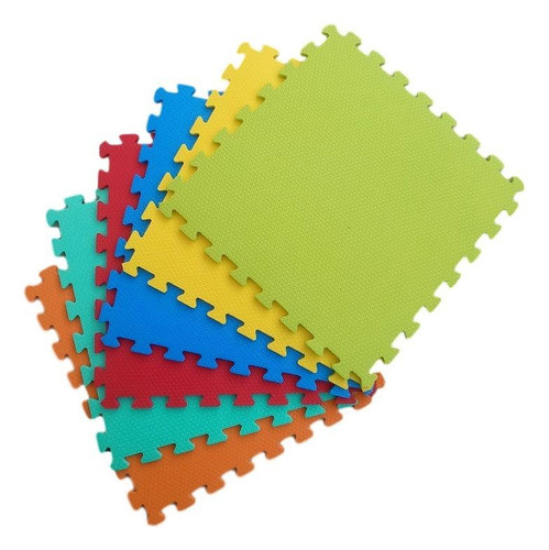 4 Placas Tatame Tapete Eva 50x50x2cm 20mm Tapetinho Bebe 0