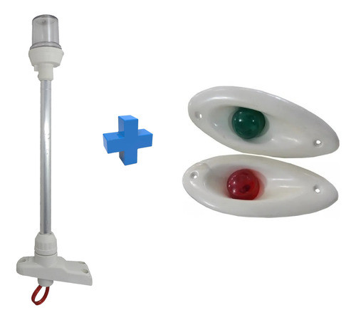 Luz Navegação Mastro Strobo E Alcançado Olho Tubarão Branco 0