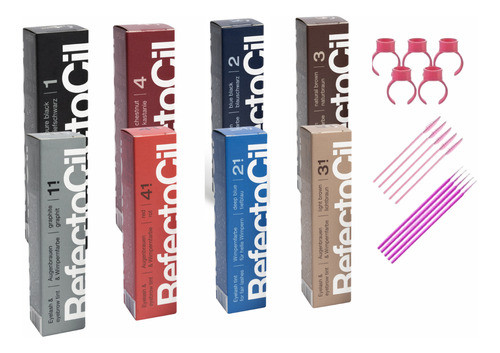 Tinta Refectocil Kit 2 Cor A Escolher Original C/ Nf 0