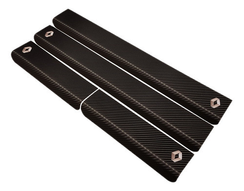 Cubre Zocalos Carbono Renault Clio Mio Logo Resinado 0