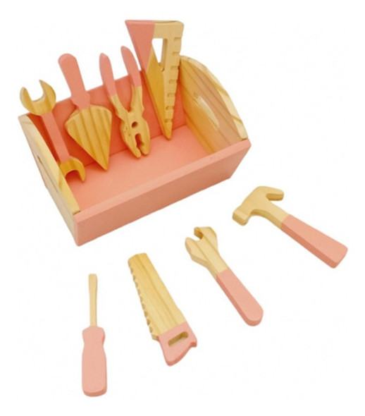 Caja De Herramientas - Juguete De Madera - Montessori 0 Caja De Herramientas - Juguete De Madera - Montessori 0