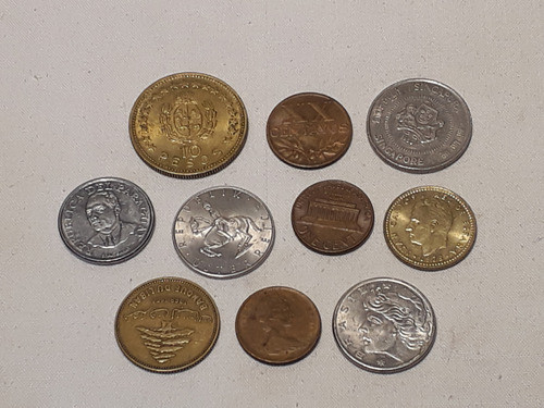 Monedas Extranjeras Mundiales X 10 Distintas No Repeti Lo8 1