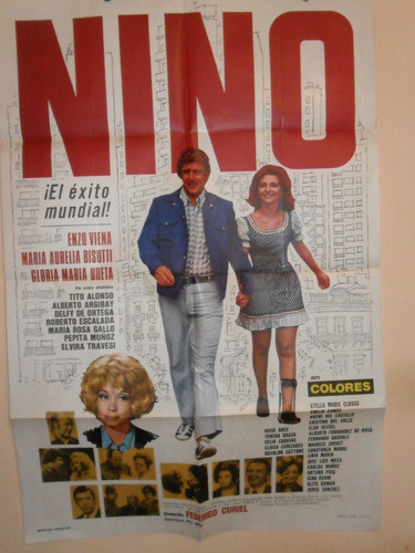 Poster Pelicula * Nino *  1972 - Enzo Viena- M. Bizutti 0