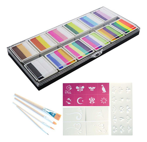 Kit De Pintura Facial Paleta De Pintura Profissional Para 0