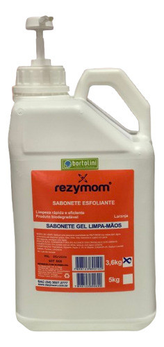 Gel Esfoliante Laranja 3,6kg Rezymom - Com Valvula 0