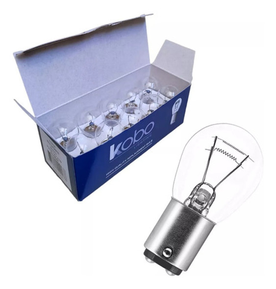 Lampara Halogena P21/5w Kobo 12v Bay15d Blanca 2 Polos X10u 0