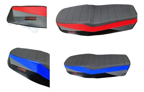 Asiento Moto Cg Sapucai Baccio Vini Azul Tuning 0