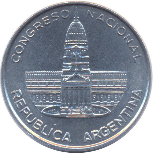 Argentina 1 Peso 1984 - Edificio Del Congreso - S. Circular 0
