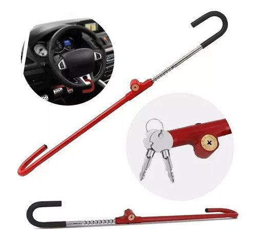 Trava De Segurança Automotiva Anti Furto - Volante E Pedal 0