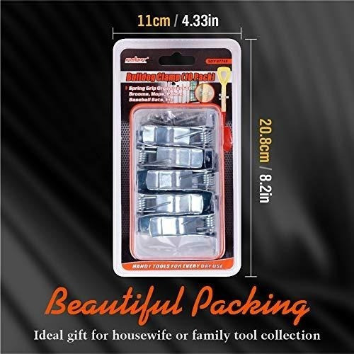 10 Ganchos Organizadores De Agarre Para Escoba, Herramientas 1