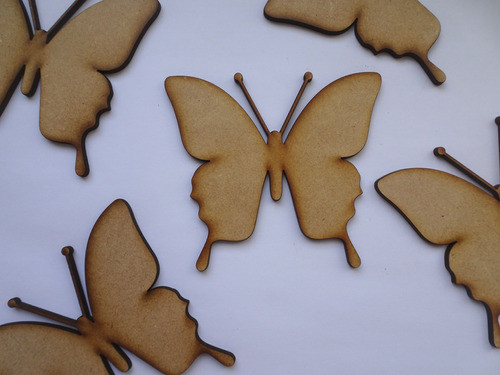 Figura Mariposa Fibrofacil 10 Cm 50 Unidades 1