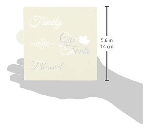 Give Thanks Cookie And Craft Stencil Cm027 De Designer Stenc 1