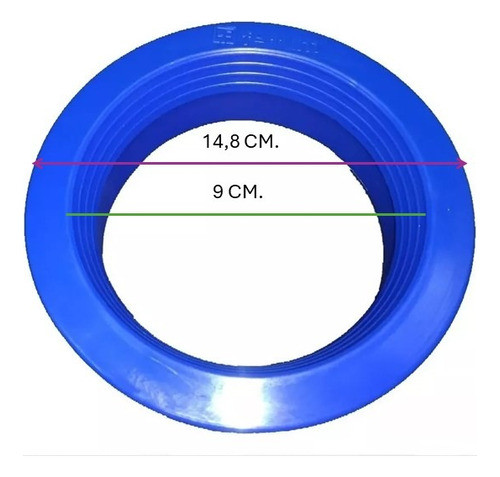 Aro De Conexión Inodoro Al Piso Ferrum X 3 Unidades 1