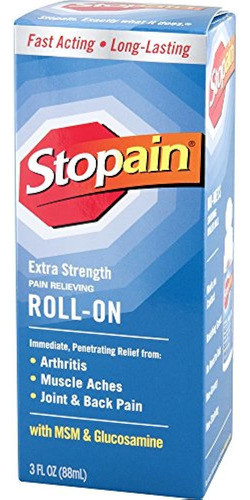 Stopain Extra Strength Pain Relief Roll-on, 3 Onzas, Lío Gra 1