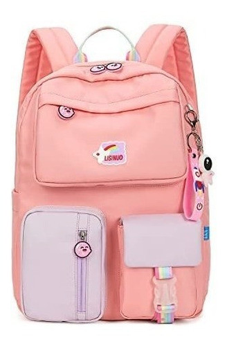 Mochila Para Niñas Y Adolescentes Color Rosa 0