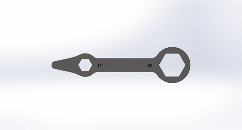 Chave Vela E Roda Traseira Mxf Ts250 ( 17 X 32 ) 0