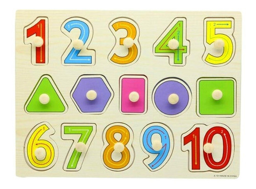 Abecedario - Aprender Números - Didácticos En Madera 0