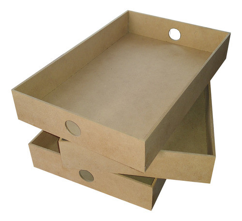 Bandejas 15x30x5 Fibrofácil 3 Mm X 10un 0