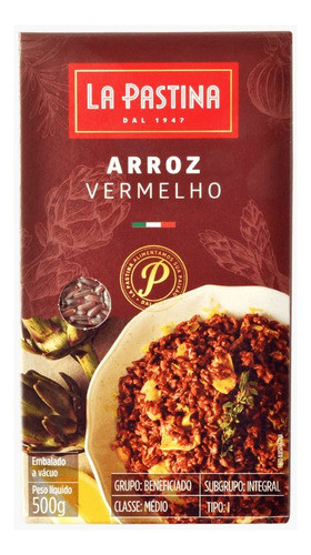 Arroz Vermelho La Pastina Italiano 500g 0