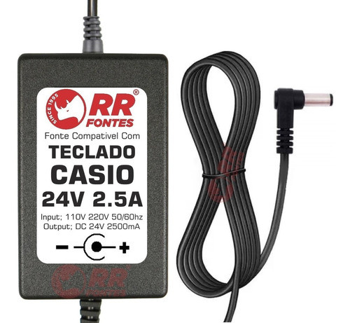 Fonte Carregador 24v P/ Casio Privia Px780 Px780we Px780bk 1
