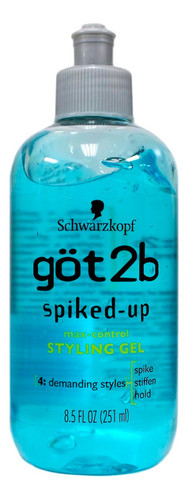 Schwarzkopf Got2b Gel Spiked Up Styling Gel 250g 0