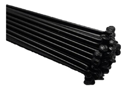 Rayos Negros De Bicicleta  290mm Con Niples - 36 Unidades 1