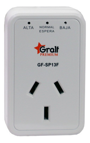 Protector De Tensión Enchufable Gralf 220v Ac 50hz 1