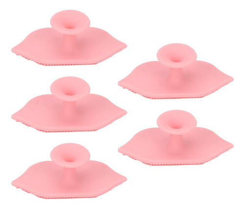 5 Pincéis De Lábios Esfoliantes De Silicone Com Ventosa 1
